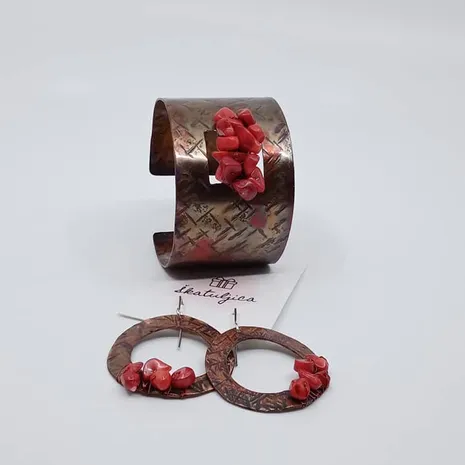 Komlet ogrlica i naušnice