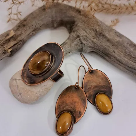 Komplet; naušnice i prsten